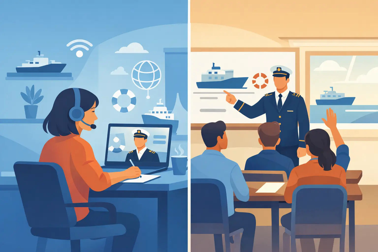 Online STCW Training vs Classroom