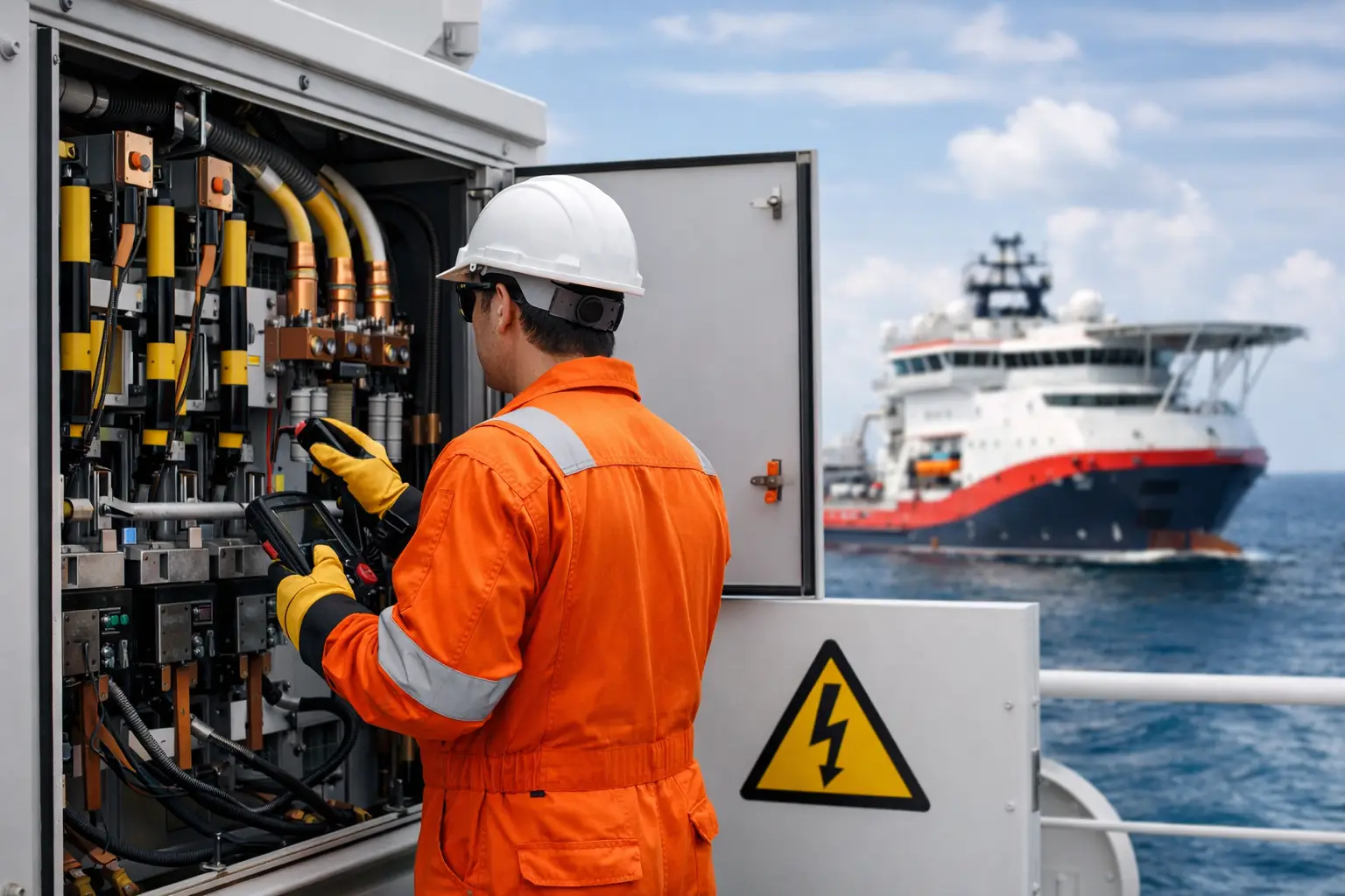 Familiarization With High Voltage at Sea