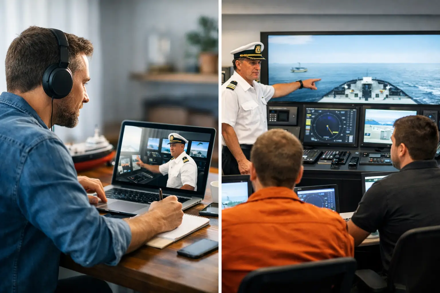 Online Maritime Training Versus Classroom Options